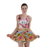 Pop Culture Abstract Pattern Mini Skirt