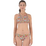 Pop Culture Abstract Pattern Perfectly Cut Out Bikini Set