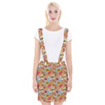 Pop Culture Abstract Pattern Braces Suspender Skirt
