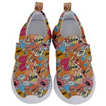 Pop Culture Abstract Pattern Kids  Velcro No Lace Shoes