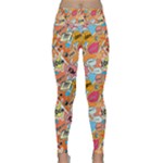 Pop Culture Abstract Pattern Lightweight Velour Classic Yoga Leggings