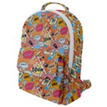 Pop Culture Abstract Pattern Flap Pocket Backpack (Small)