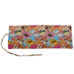 Pop Culture Abstract Pattern Roll Up Canvas Pencil Holder (S)
