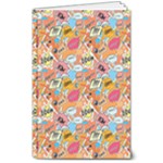 Pop Culture Abstract Pattern 8  x 10  Softcover Notebook