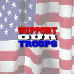 Support Our Troops Victory Flag
