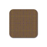Driver s Plaid Rubber Square Coaster (4 pack)