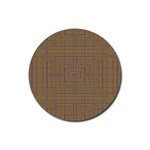 Driver s Plaid Rubber Round Coaster (4 pack)