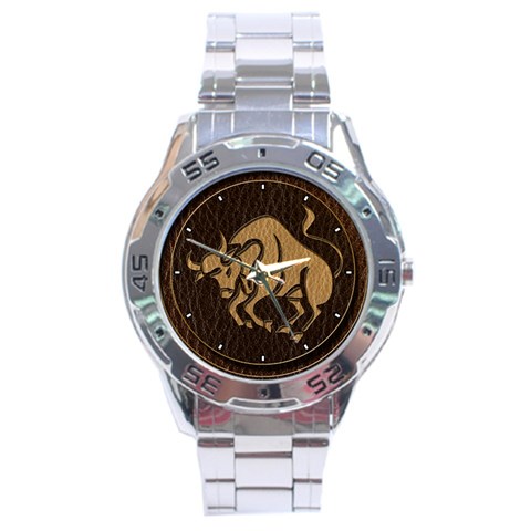 Taurus Stainless Steel Analogue Men’s Watch from ArtsNow.com Front