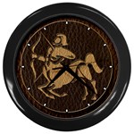 Sagittarius Wall Clock (Black)