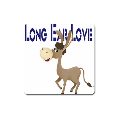 Longear love Magnet (Square) from ArtsNow.com Front