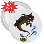 Geniedonkey (1) 3  Button (100 pack)