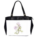 Spray Of Pink Roses Oversize Office Handbag (Two Sides)