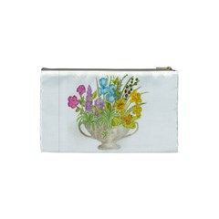 Vase Of Flowers Cosmetic Bag (Small) from ArtsNow.com Back