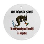 Donkey Genie 2 Round Ornament (Two Sides)