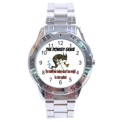 Donkey Genie 2 Stainless Steel Analogue Men’s Watch from ArtsNow.com Front