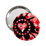 Love Heart Splatter 2.25  Handbag Mirror