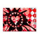 Love Heart Splatter Sticker A4 (10 pack)