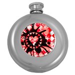 Love Heart Splatter Hip Flask (5 oz)