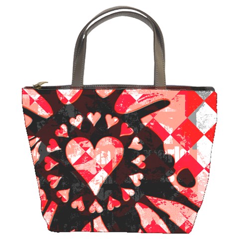 Love Heart Splatter Bucket Bag from ArtsNow.com Front