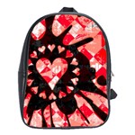 Love Heart Splatter School Bag (Large)