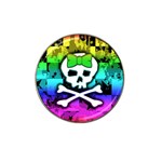 Rainbow Skull Hat Clip Ball Marker