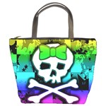 Rainbow Skull Bucket Bag