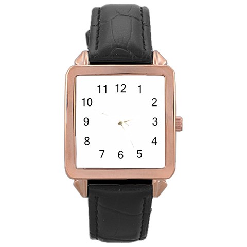 Three donks Rose Gold Leather Watch  from ArtsNow.com Front