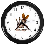 Play Bunny Wall Clock (Black)