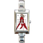 Christmas 1 Rectangle Italian Charm Watch