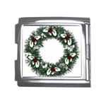 Christmas Wreath Mega Link Italian Charm (18mm)