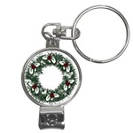 Christmas Wreath Nail Clippers Key Chain
