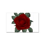 Red Rose 2 Sticker (Rectangular)