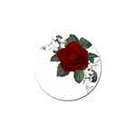 Red Rose 3 Golf Ball Marker (4 pack)