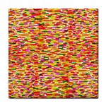  Impressionism style colorful abstract pattern Tile Coaster