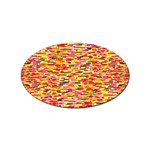  Impressionism style colorful abstract pattern Sticker Oval (10 pack)