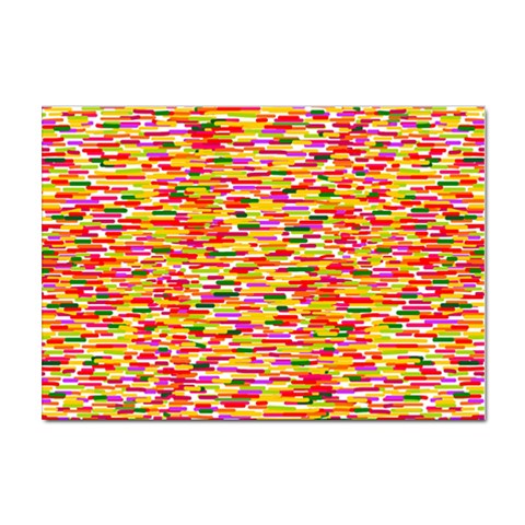 Impressionism style colorful abstract pattern Sticker A4 (10 pack) from ArtsNow.com Front
