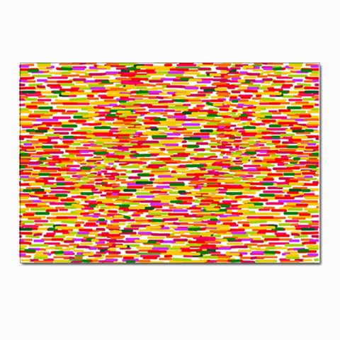 Impressionism style colorful abstract pattern Postcard 4 x 6  (Pkg of 10) from ArtsNow.com Front