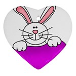 Bunny Ornament (Heart)