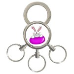 Bunny 3-Ring Key Chain