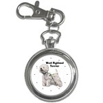 West Highland Terrier Westie Key Chain Watch