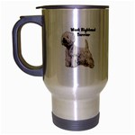West Highland Terrier Westie Travel Mug (Silver Gray)