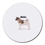 Akita Round Mousepad