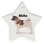 Akita Ornament (Star)