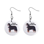 Bernese Mountain Dog 1  Button Earrings