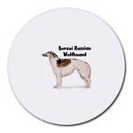Borzoi Russian Wolfhound Round Mousepad