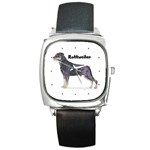 Rottweiler Square Metal Watch