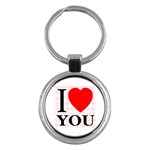 I Love You Key Chain (Round)