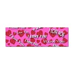 I Love You Velvet Hearts Sticker Bumper (10 pack)