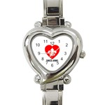 Fleur-de-lis Heart Italian Charm Watch