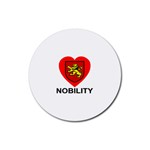 Nobility (The Lion Heart) Rubber Round Coaster (4 pack)